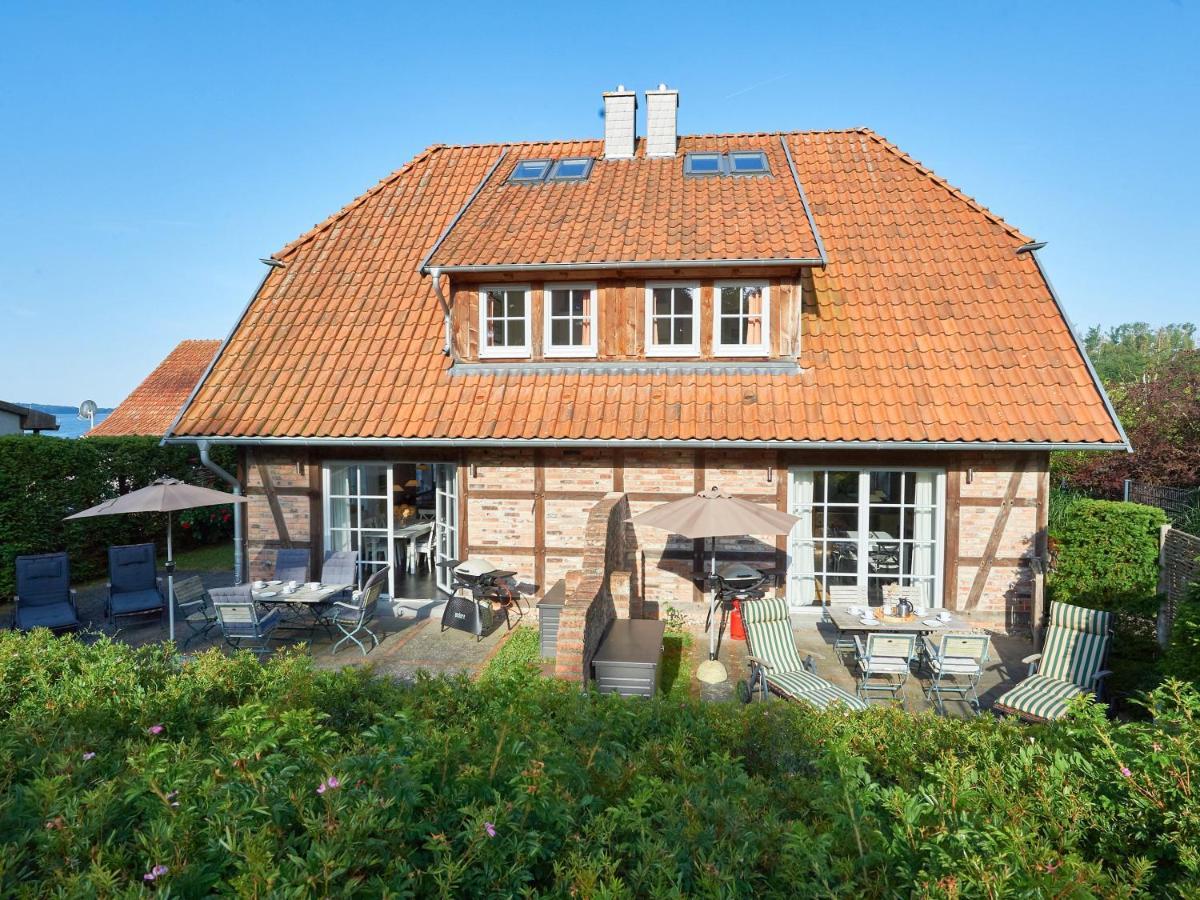 Fachwerkhaeuser Seedorf - Haushaelfte "Sophie Charlott" Mit Kamin Und Terrasse Buitenkant foto