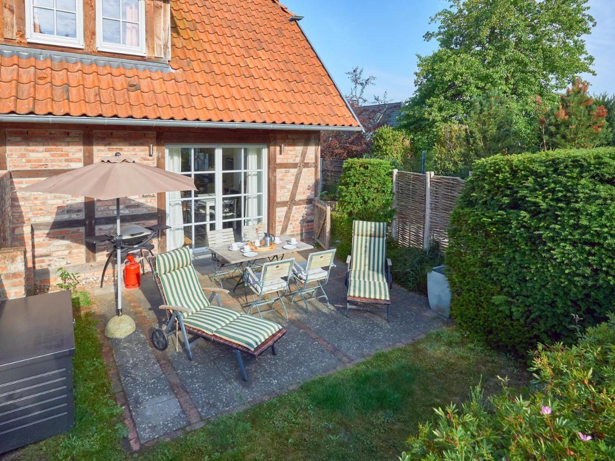 Fachwerkhaeuser Seedorf - Haushaelfte "Sophie Charlott" Mit Kamin Und Terrasse Buitenkant foto